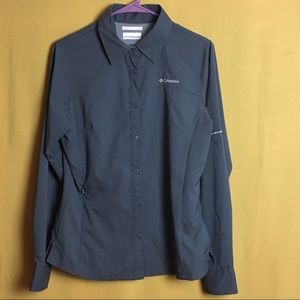 Columbia Omni Tech Hiking Backpacking Golf Shirt S